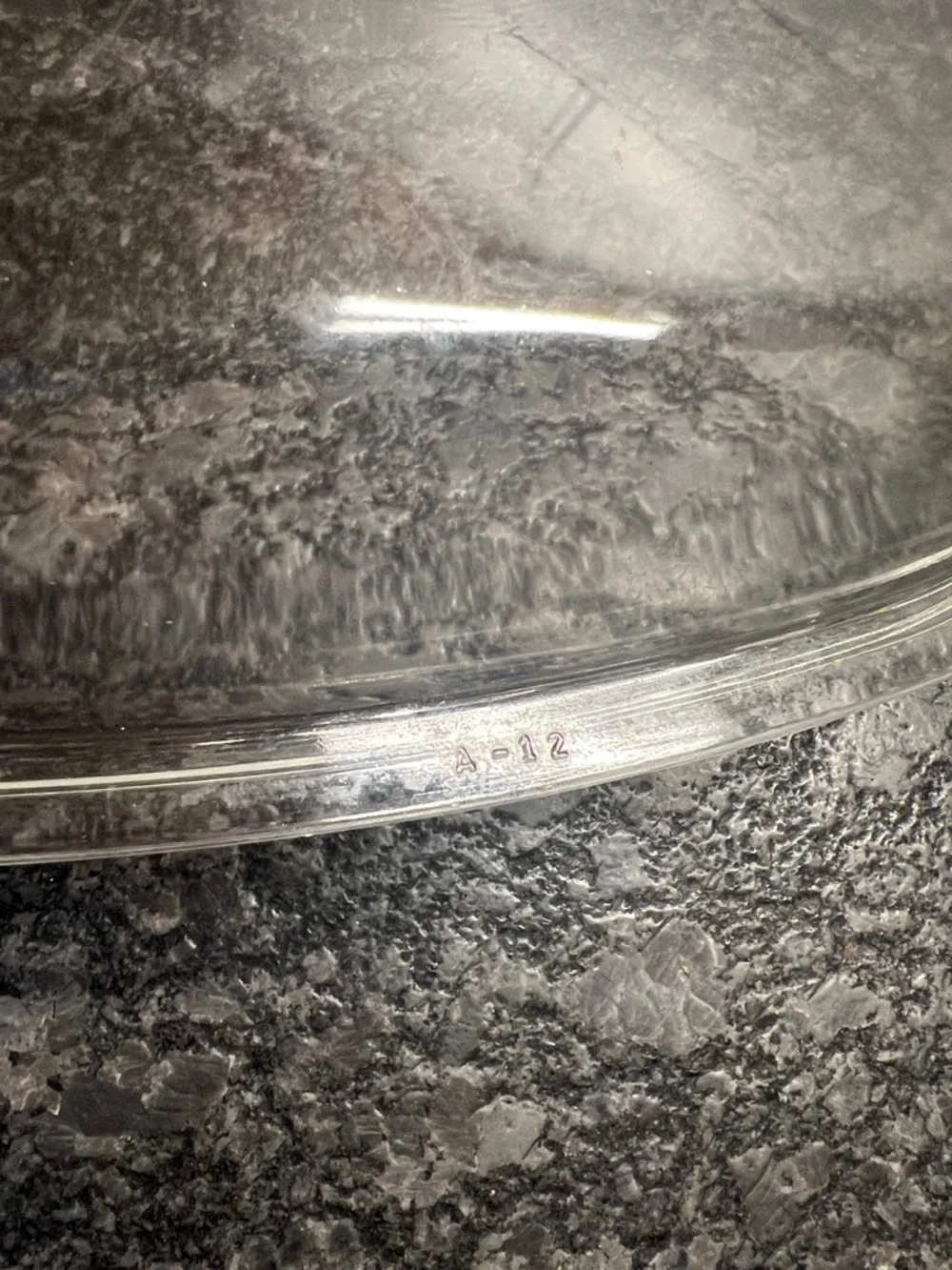 Big!! Corningware/Pyrex Clear Glass Square Replacement Lid with Knob. 10-3/4